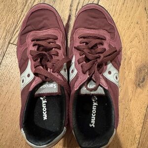 Saucony Bullet Sneakers (Maroon)